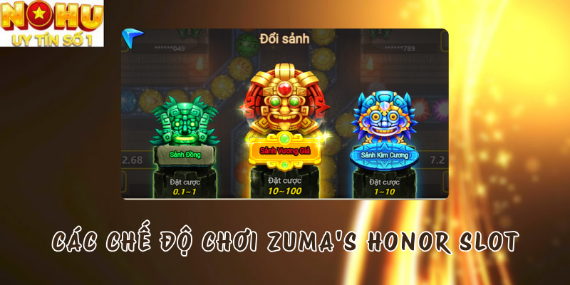 Các chế độ chơi Zuma’s Honor Slot tại Nổ Hũ TP