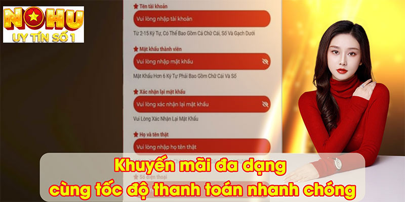 Khuyến mãi đa dạng cùng tốc độ thanh toán nhanh chóng